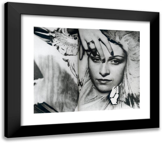 Dora Marr 23x20 Black Modern Wood Framed Art Print Poster by Man Ray