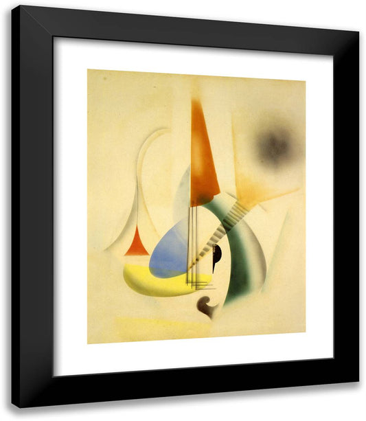 Jazz 20x23 Black Modern Wood Framed Art Print Poster by Man Ray