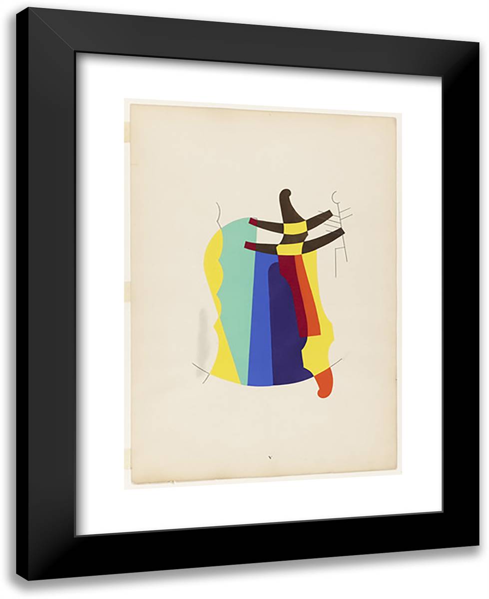Legend from the Portfolio Revolving Doors 19x24 Black Modern Wood Framed Art Print Poster by Man Ray