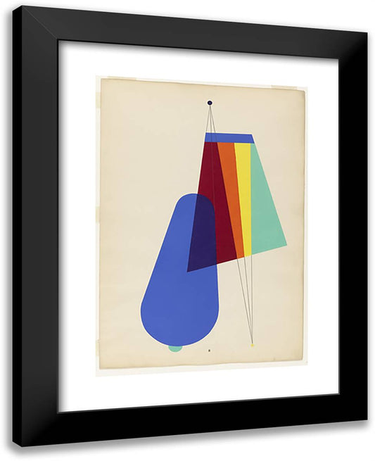 Long Distance from the Portfolio Revolving Doors 19x24 Black Modern Wood Framed Art Print Poster by Man Ray