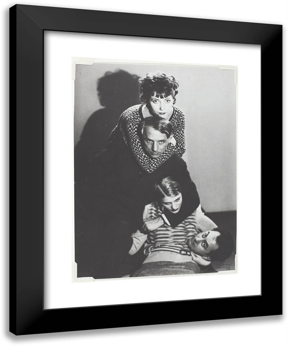 Marie-Berthe Aurenche, Max Ernst, Lee Miller, Man Ray 19x24 Black Modern Wood Framed Art Print Poster by Man Ray