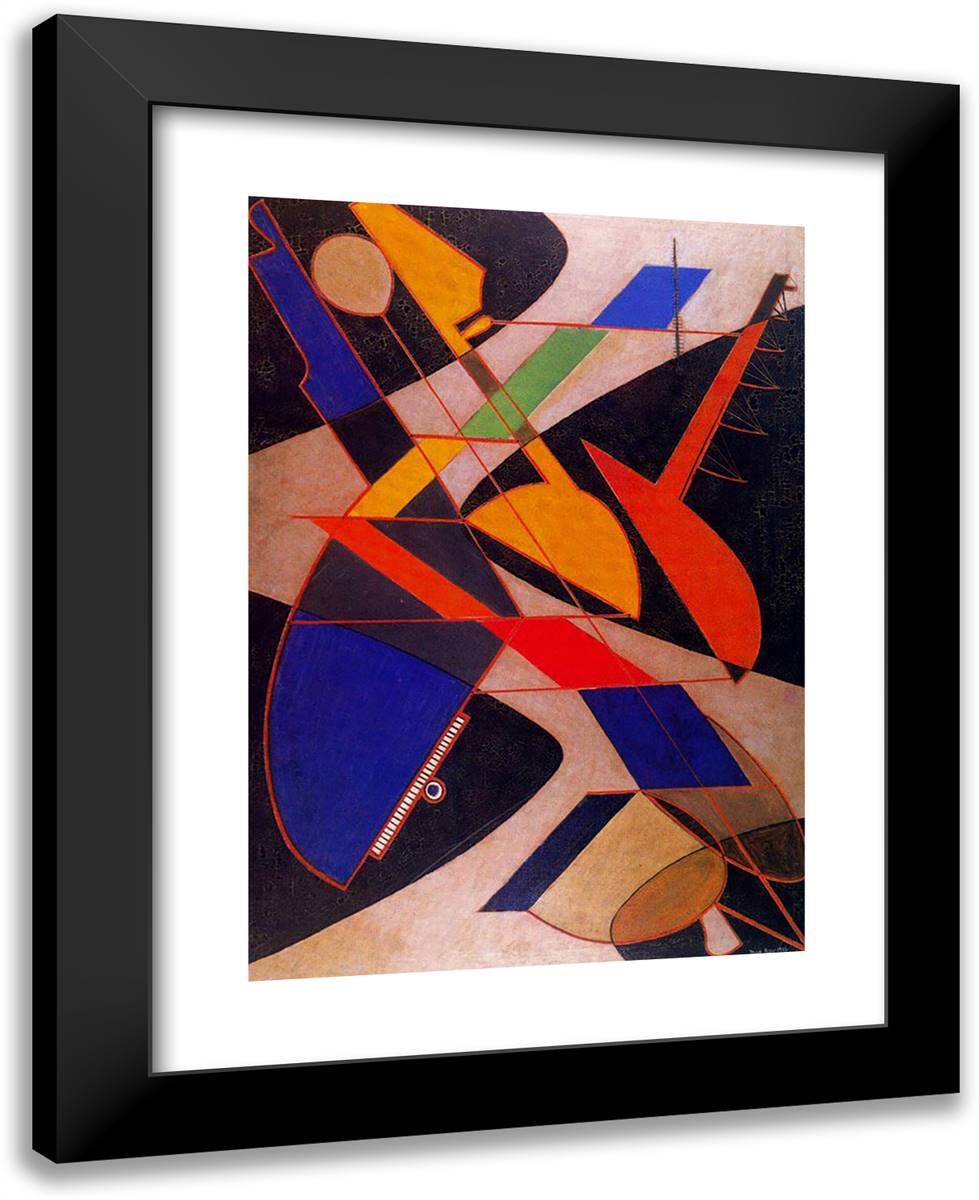 Orquesta Sinfonica 19x24 Black Modern Wood Framed Art Print Poster by Man Ray