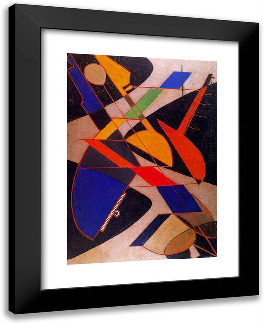 Orquesta Sinfonica 19x24 Black Modern Wood Framed Art Print Poster by Man Ray