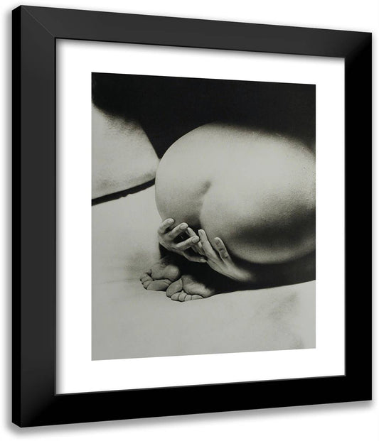 Prayer 20x24 Black Modern Wood Framed Art Print Poster by Man Ray