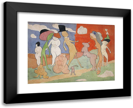 Premier Promenade 24x19 Black Modern Wood Framed Art Print Poster by Man Ray