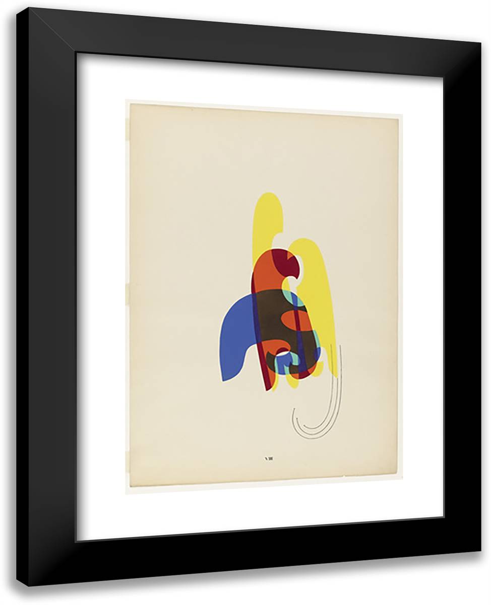 Shadows from the Portfolio Revolving Doors 19x24 Black Modern Wood Framed Art Print Poster by Man Ray