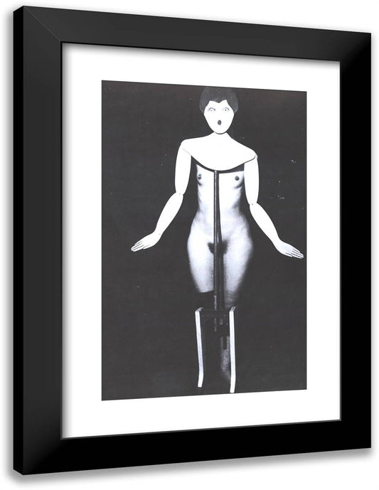 The Coat Stand 18x24 Black Modern Wood Framed Art Print Poster by Man Ray
