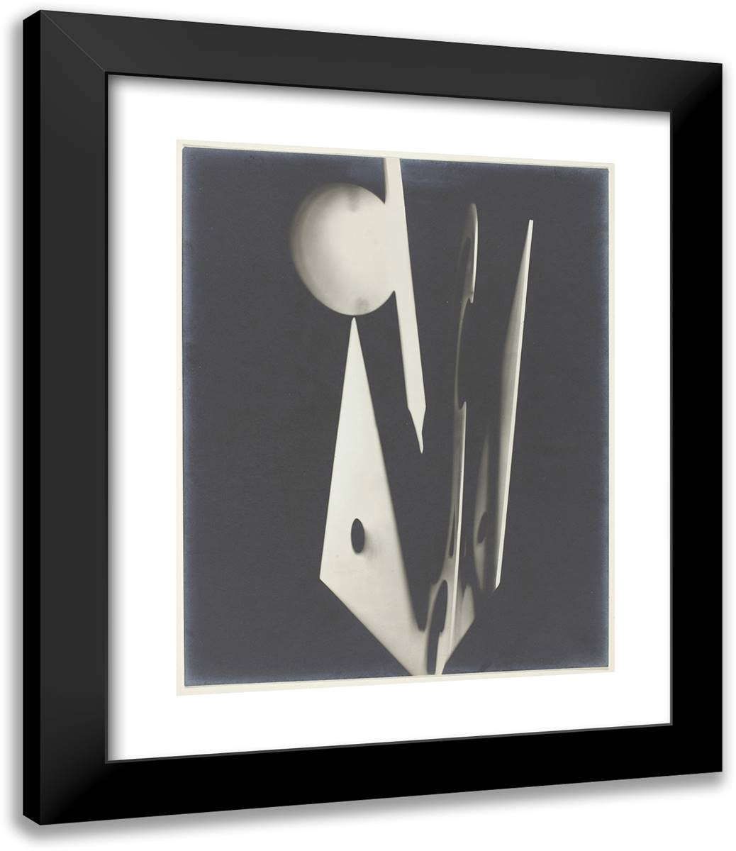 Untitled_7 20x24 Black Modern Wood Framed Art Print Poster by Man Ray
