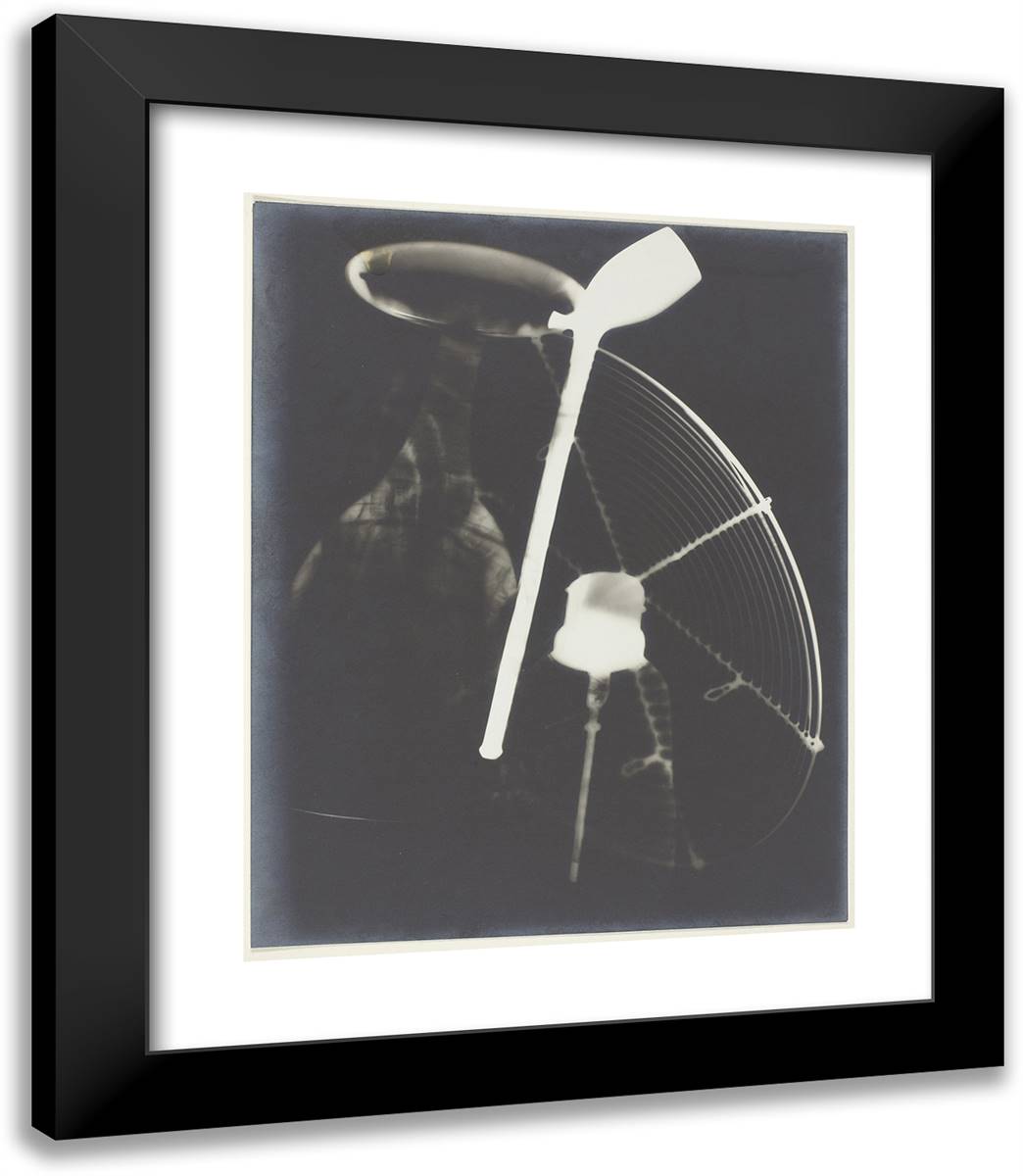Untitled_8 20x23 Black Modern Wood Framed Art Print Poster by Man Ray