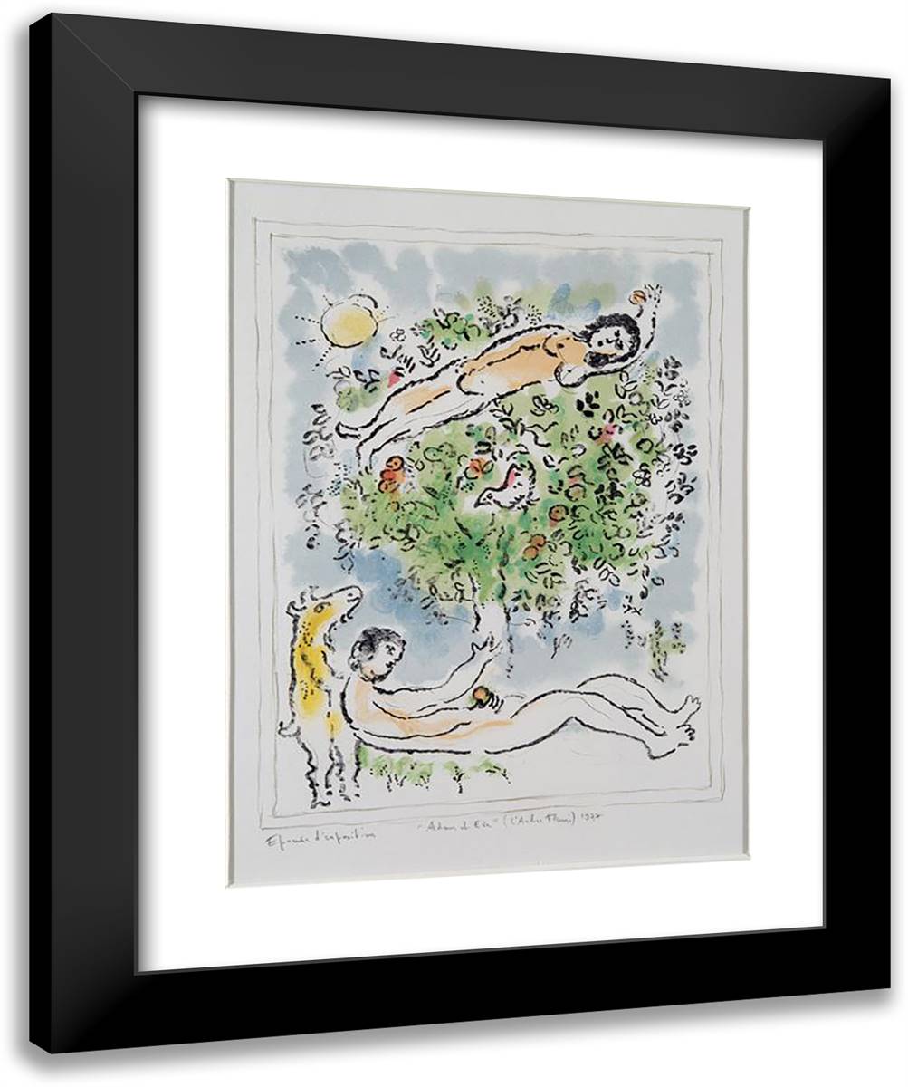 A Tree in Blossom 20x24 Black Modern Wood Framed Art Print Poster by Chagall, Marc