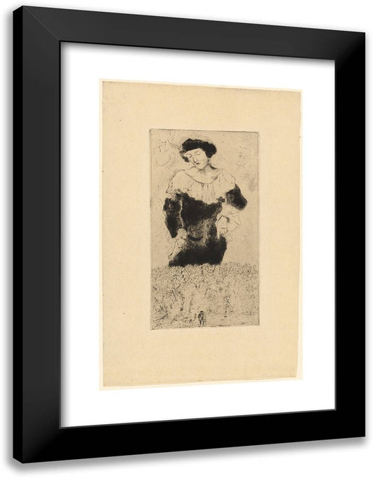 Bella 18x24 Black Modern Wood Framed Art Print Poster by Chagall, Marc