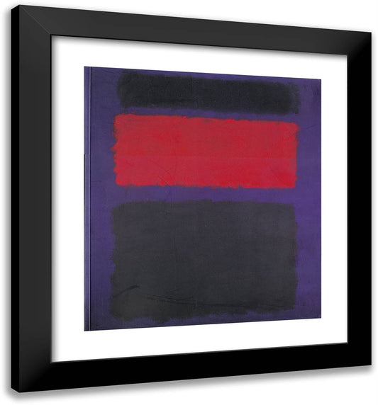 Cubierta 20x22 Black Modern Wood Framed Art Print Poster by Rothko, Mark