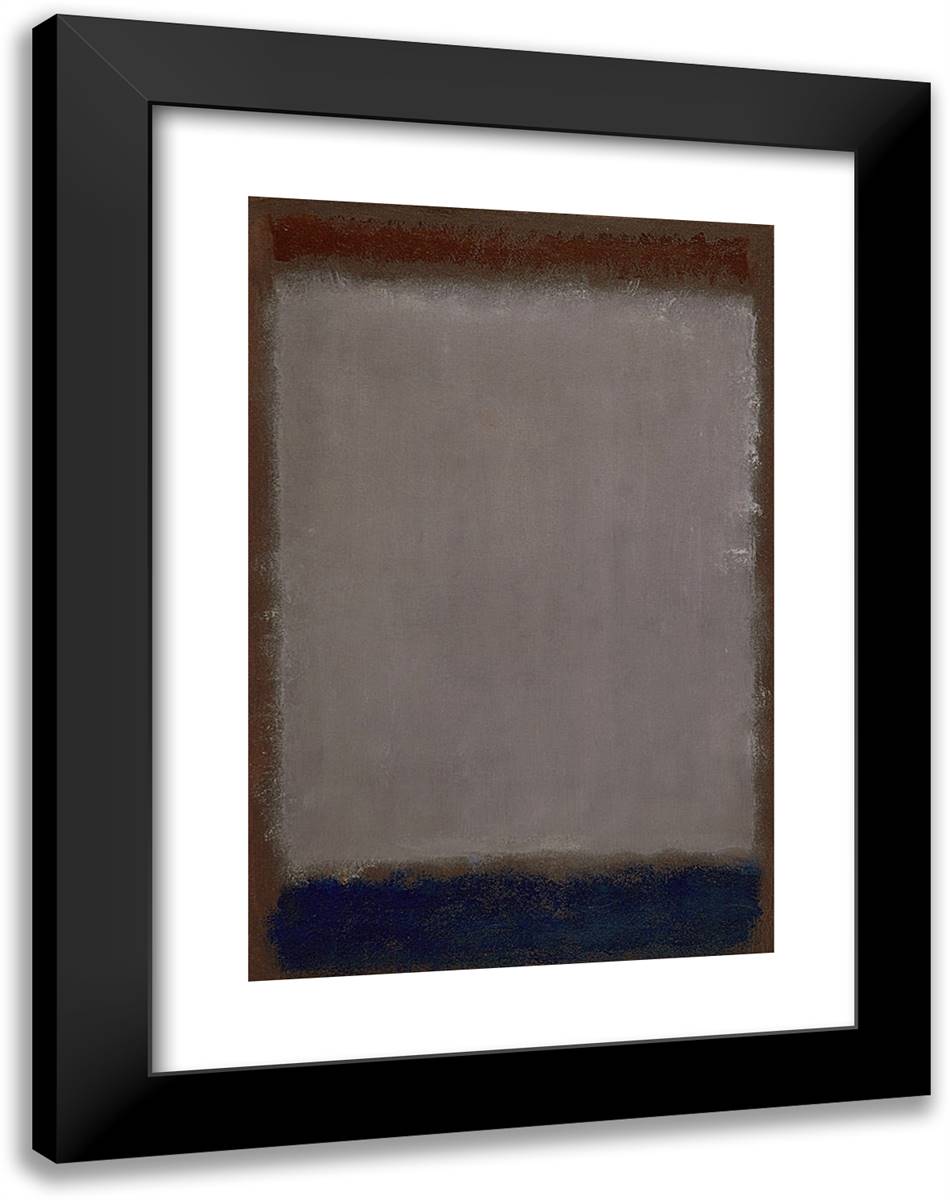 Lavender and Mulberry 18x24 Black Modern Wood Framed Art Print Poster by Rothko, Mark