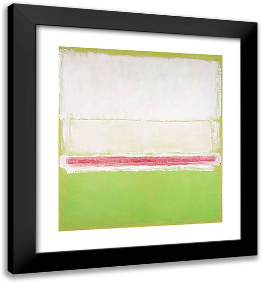 No. 2 (No. 7 and No. 2) 20x22 Black Modern Wood Framed Art Print Poster by Rothko, Mark