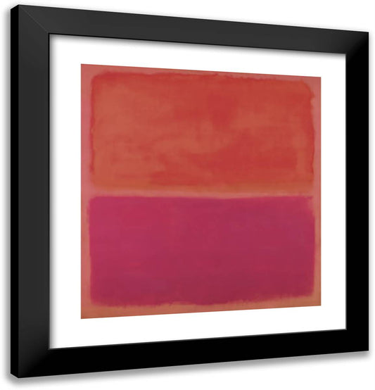 No. 3 20x21 Black Modern Wood Framed Art Print Poster by Rothko, Mark