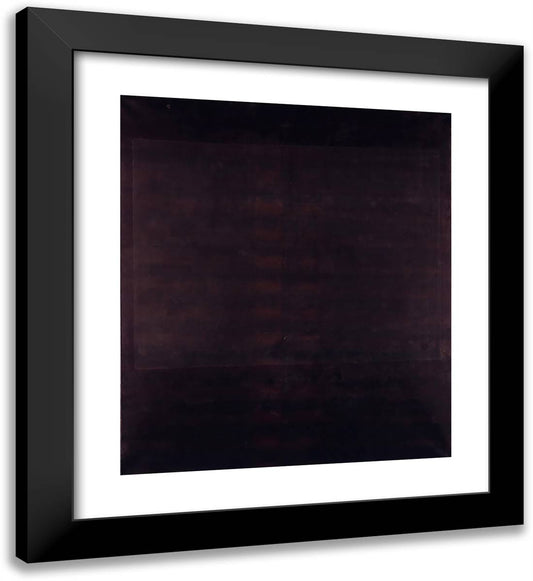 No. 4 20x22 Black Modern Wood Framed Art Print Poster by Rothko, Mark