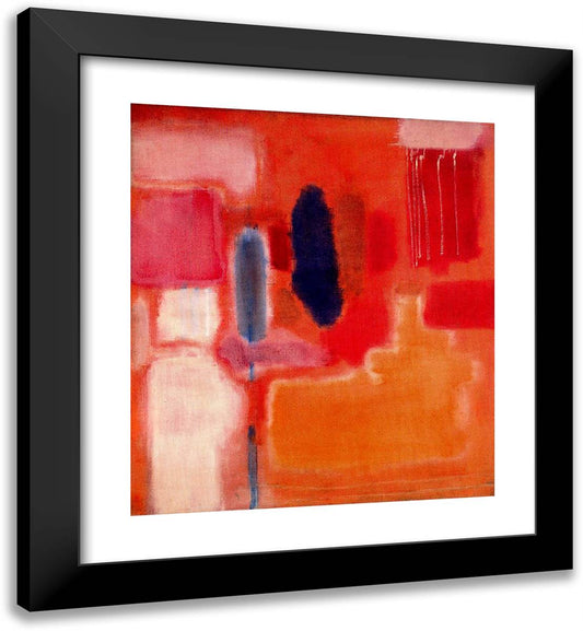 No. 9 20x22 Black Modern Wood Framed Art Print Poster by Rothko, Mark