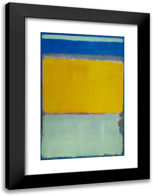 No.10 18x24 Black Modern Wood Framed Art Print Poster by Rothko, Mark