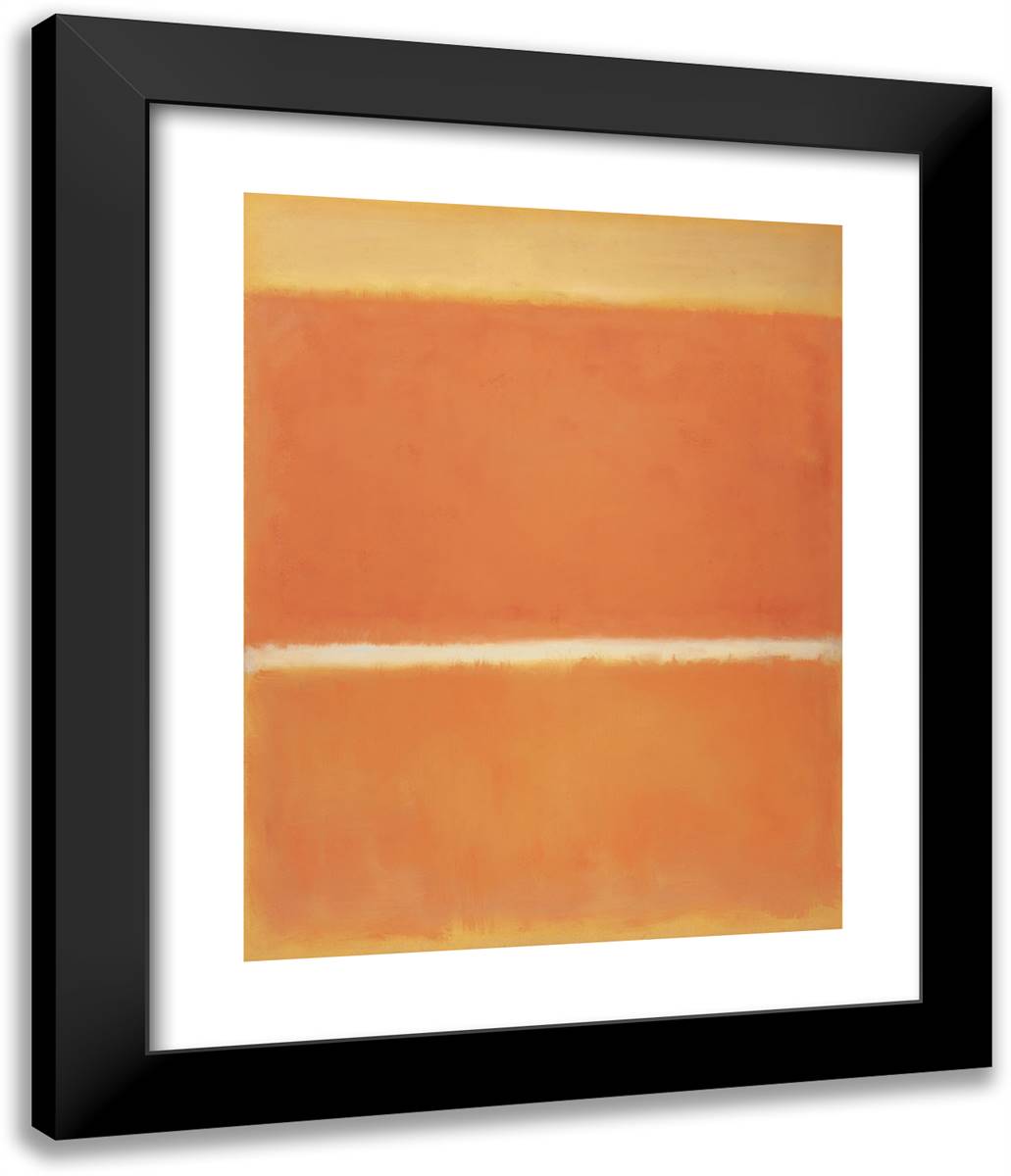 No.11 20x24 Black Modern Wood Framed Art Print Poster by Rothko, Mark