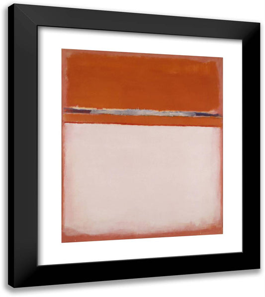 No.18 20x23 Black Modern Wood Framed Art Print Poster by Rothko, Mark