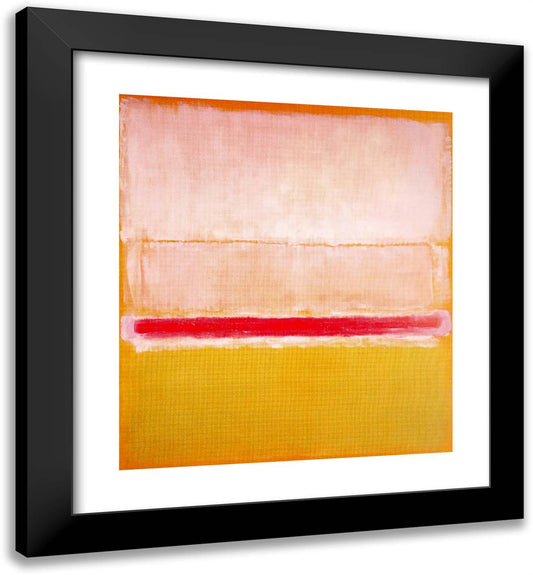 No.2 20x22 Black Modern Wood Framed Art Print Poster by Rothko, Mark