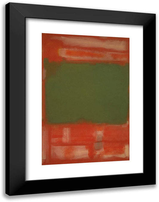 No.24 18x24 Black Modern Wood Framed Art Print Poster by Rothko, Mark