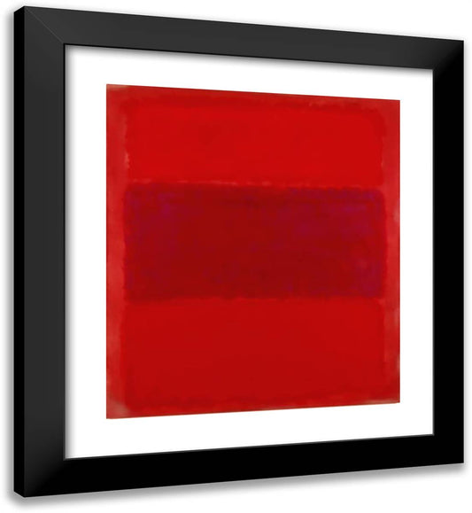 No.301 20x22 Black Modern Wood Framed Art Print Poster by Rothko, Mark