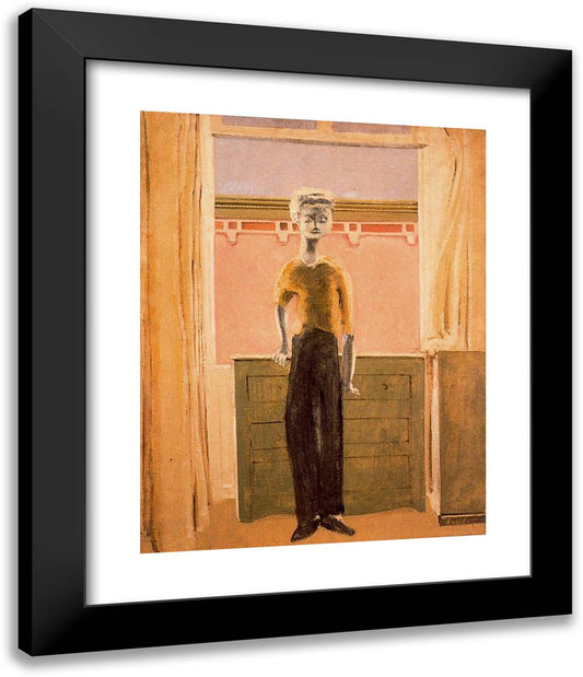 Portrait (Untitled) 20x24 Black Modern Wood Framed Art Print Poster by Rothko, Mark