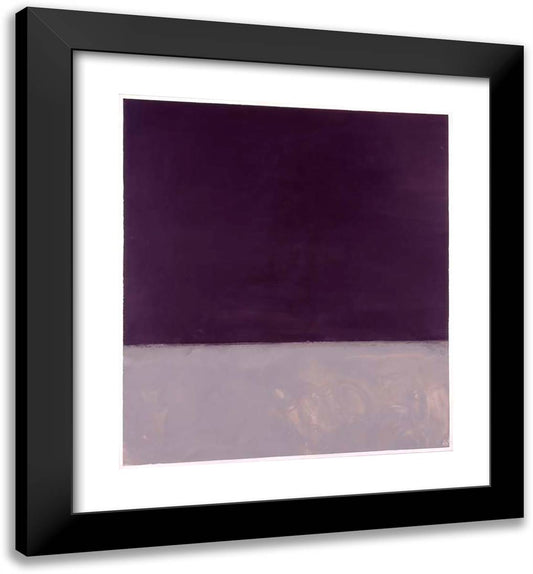 Untitled (Black and Gray) 20x22 Black Modern Wood Framed Art Print Poster by Rothko, Mark