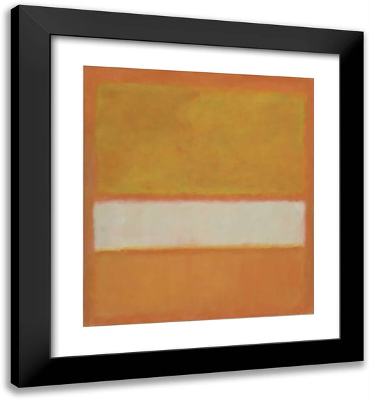 Untitled (No. 11) 20x22 Black Modern Wood Framed Art Print Poster by Rothko, Mark