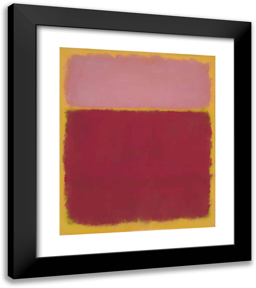 Untitled (No. 17) 20x23 Black Modern Wood Framed Art Print Poster by Rothko, Mark