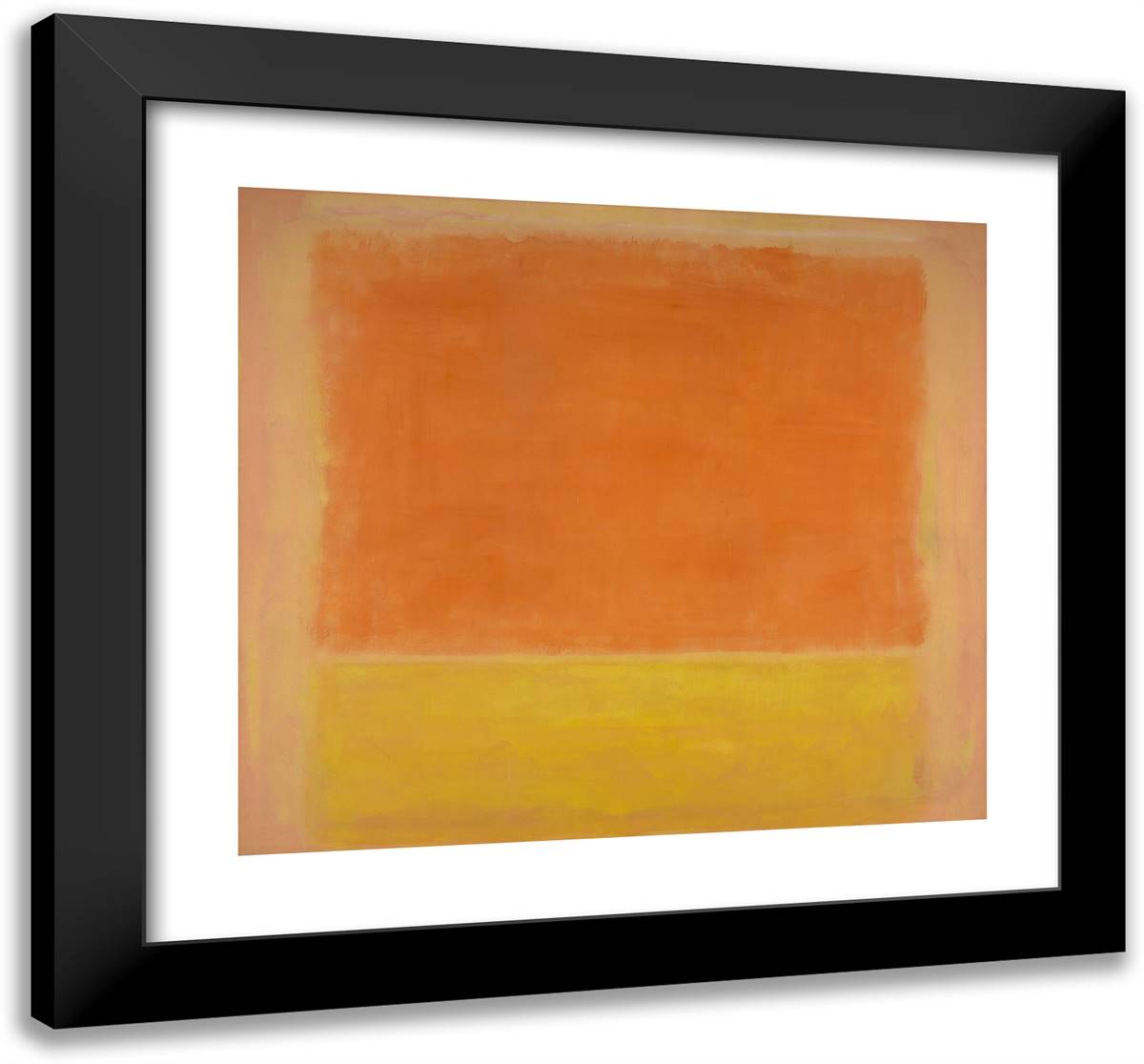 Untitled (Painting) 21x20 Black Modern Wood Framed Art Print Poster by Rothko, Mark