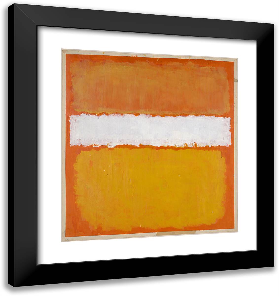 Untitled_1 20x21 Black Modern Wood Framed Art Print Poster by Rothko, Mark