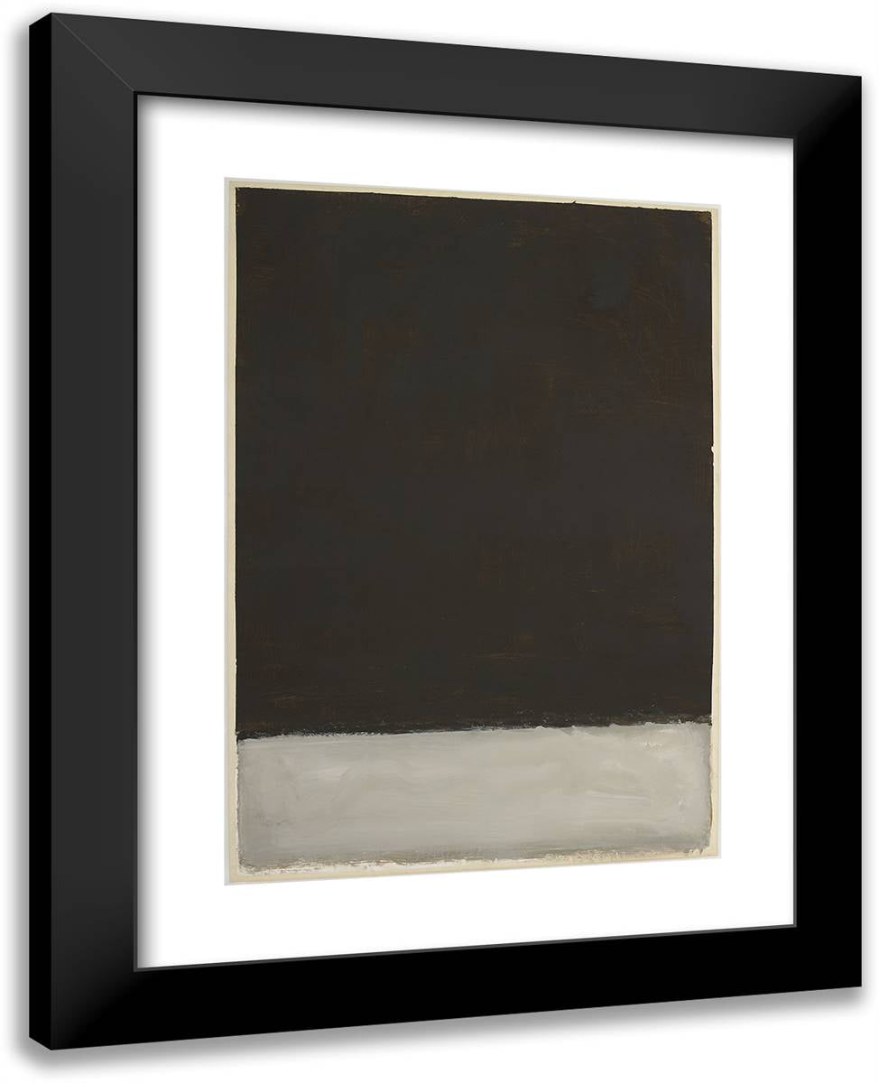 Untitled_3 19x24 Black Modern Wood Framed Art Print Poster by Rothko, Mark