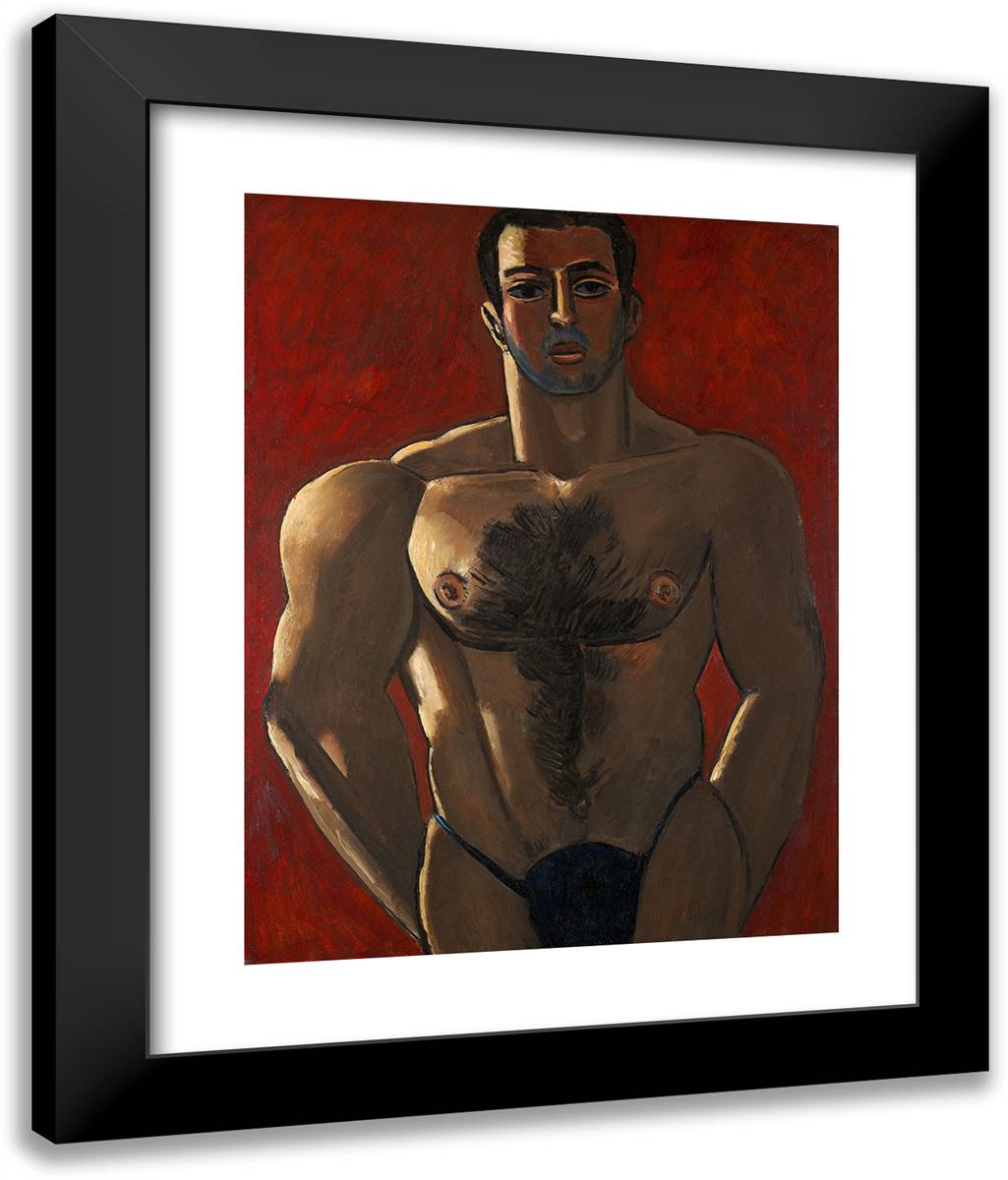Madawaskaacadian Light-Heavy 20x24 Black Modern Wood Framed Art Print Poster by Hartley, Marsden