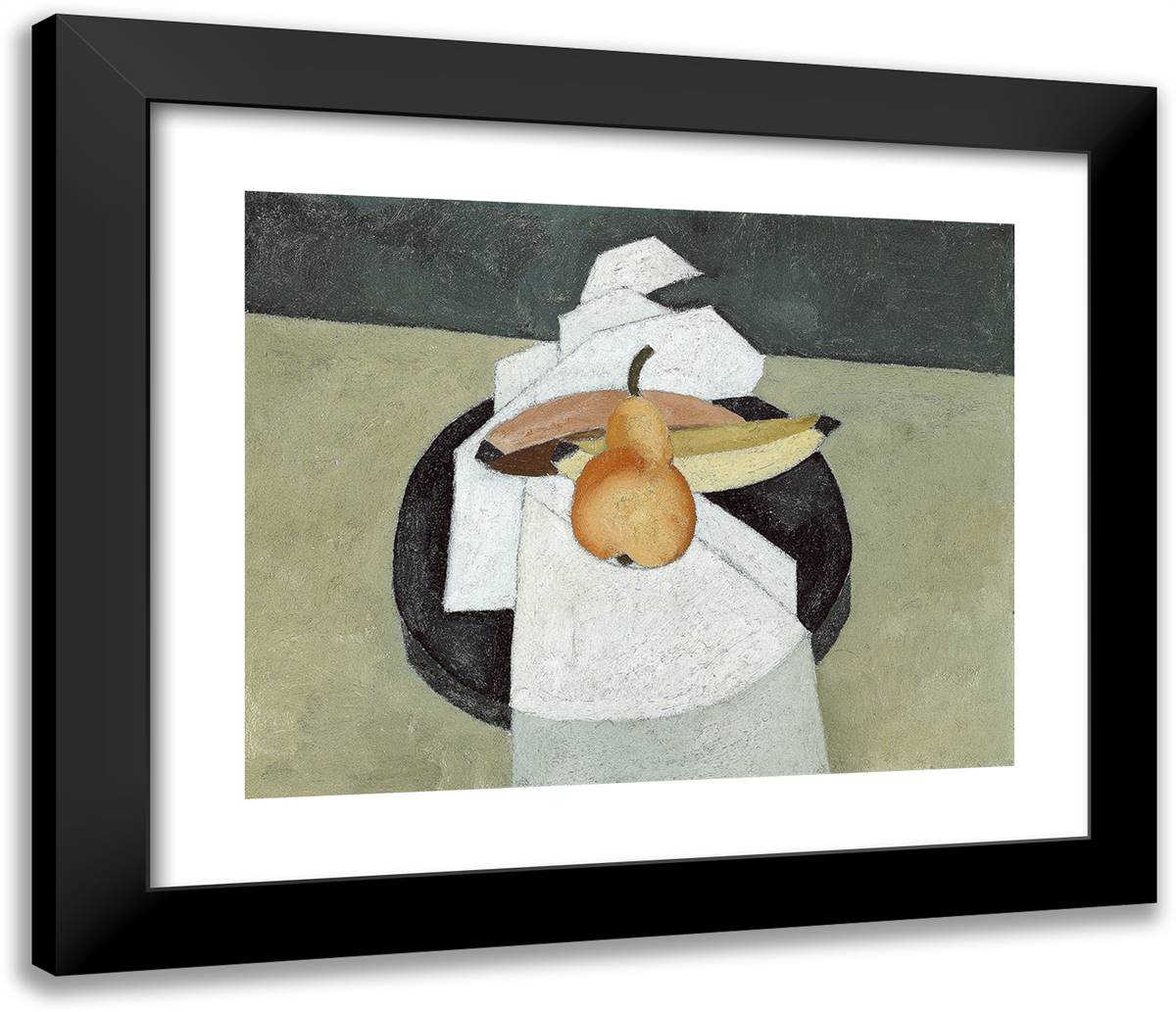 Movement No. 10 23x20 Black Modern Wood Framed Art Print Poster by Hartley, Marsden