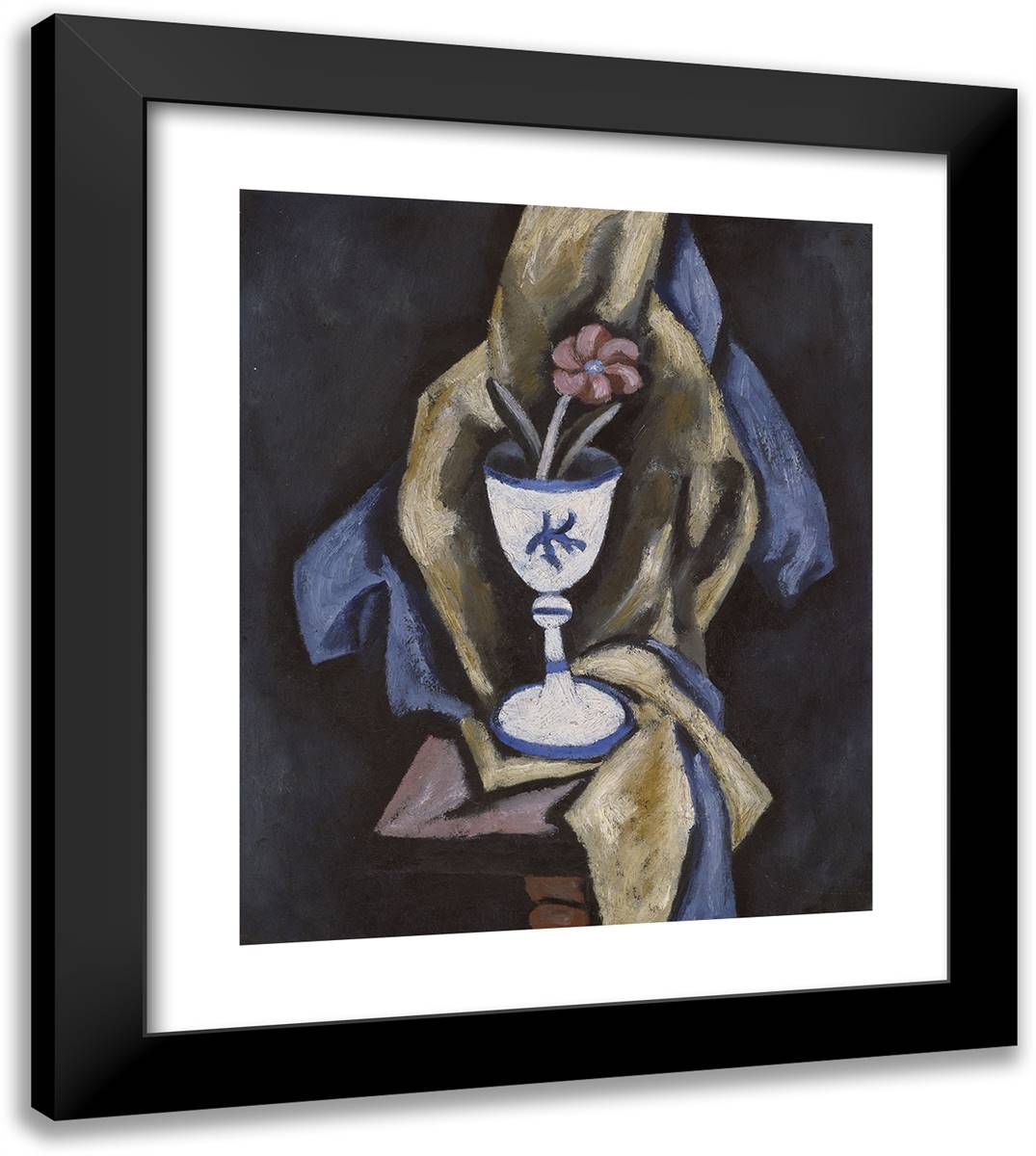 Still Life No. 15 20x23 Black Modern Wood Framed Art Print Poster by Hartley, Marsden