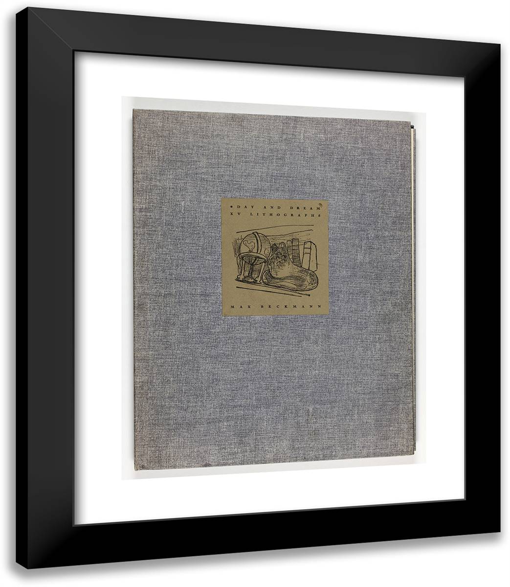 Cover, from Day and Dream 20x23 Black Modern Wood Framed Art Print Poster by Beckmann, Max