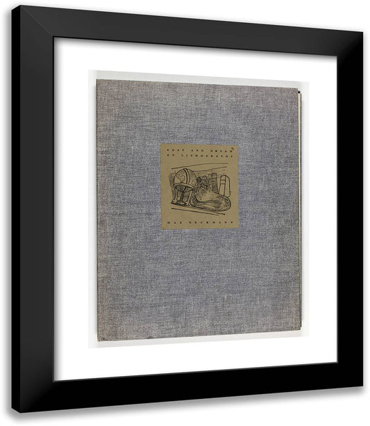 Cover, from Day and Dream 20x23 Black Modern Wood Framed Art Print Poster by Beckmann, Max