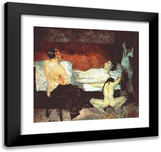 Great Scene of Agony 21x20 Black Modern Wood Framed Art Print Poster by Beckmann, Max