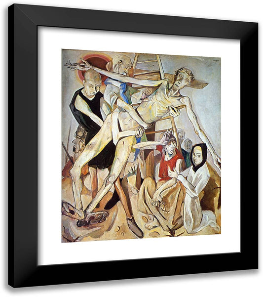 The Descent from the Cross 20x23 Black Modern Wood Framed Art Print Poster by Beckmann, Max