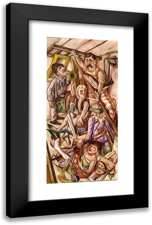The Dream 15x24 Black Modern Wood Framed Art Print Poster by Beckmann, Max