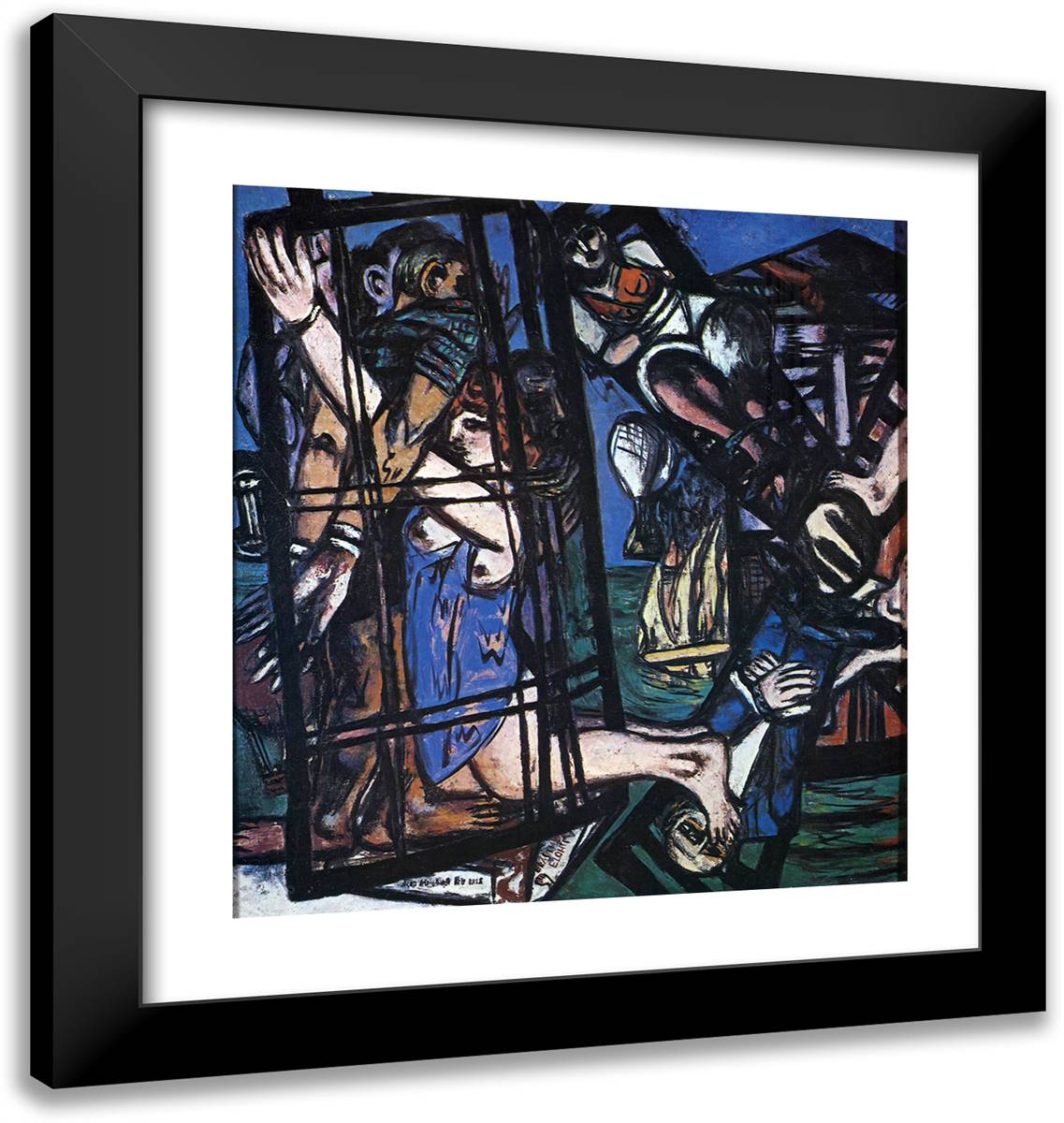 The Mill 20x21 Black Modern Wood Framed Art Print Poster by Beckmann, Max