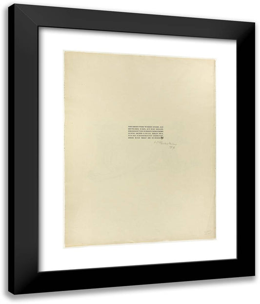 In the Water I, from the Samland Ode 20x24 Black Modern Wood Framed Art Print Poster by Pechstein, Max
