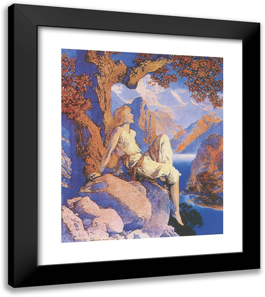 And the Night Is Fled 20x23 Black Modern Wood Framed Art Print Poster by Parrish, Maxfield