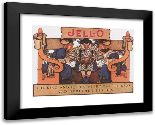 Jello - the King and Queen 24x19 Black Modern Wood Framed Art Print Poster by Parrish, Maxfield