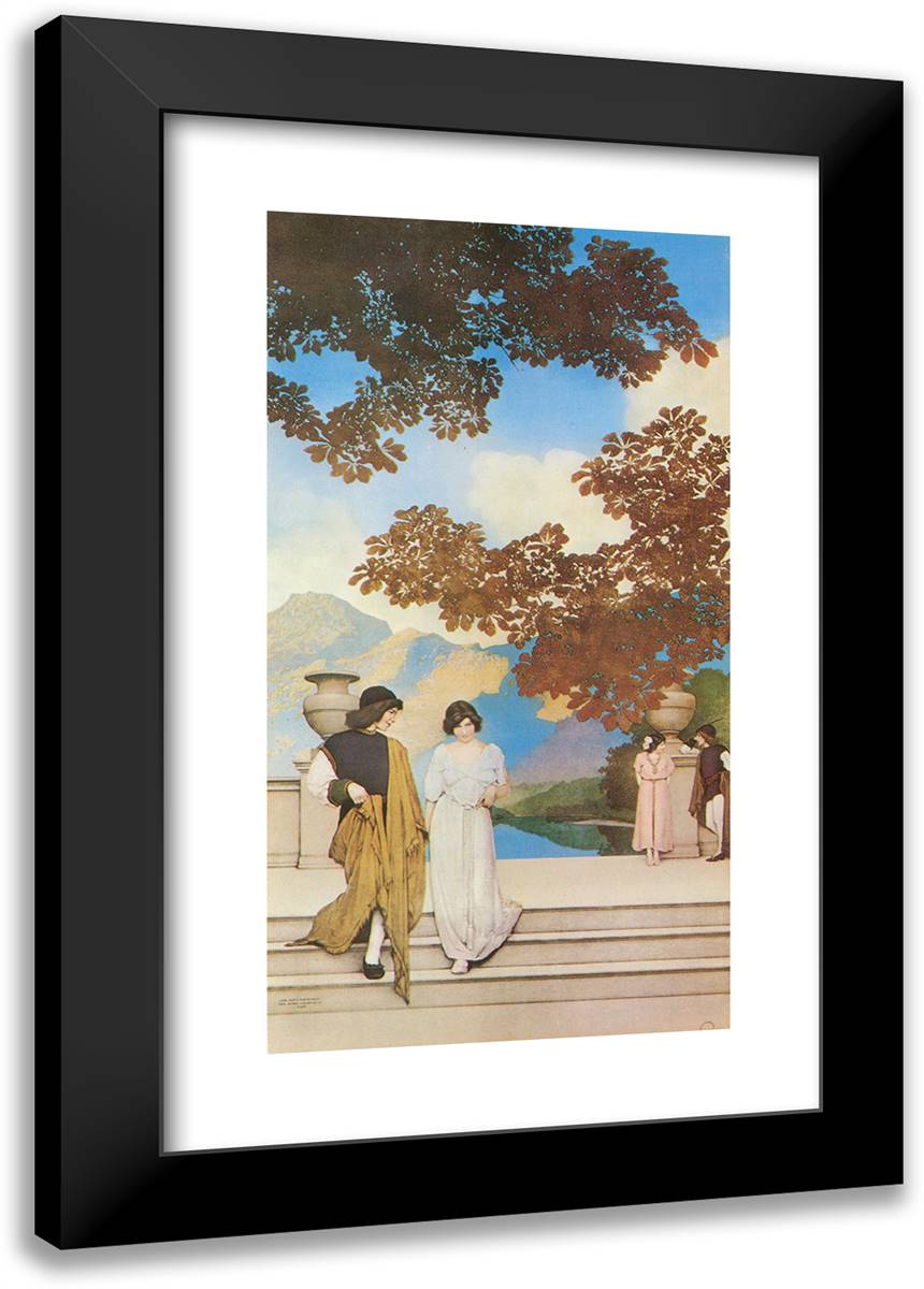 Panel 16x24 Black Modern Wood Framed Art Print Poster by Parrish, Maxfield