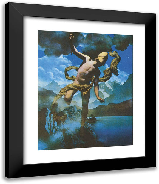 Prometheus 20x23 Black Modern Wood Framed Art Print Poster by Parrish, Maxfield