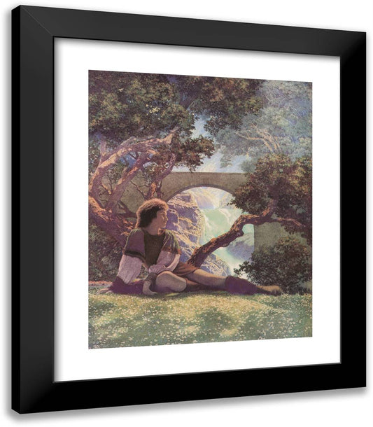 The Knave 20x23 Black Modern Wood Framed Art Print Poster by Parrish, Maxfield