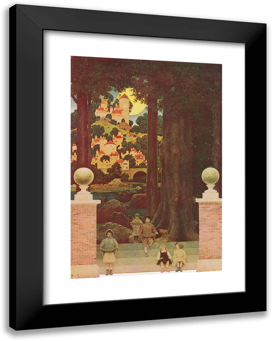 The Sugar Plum Tree 18x24 Black Modern Wood Framed Art Print Poster by Parrish, Maxfield